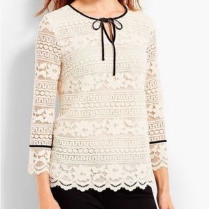 Talbots lace blouse